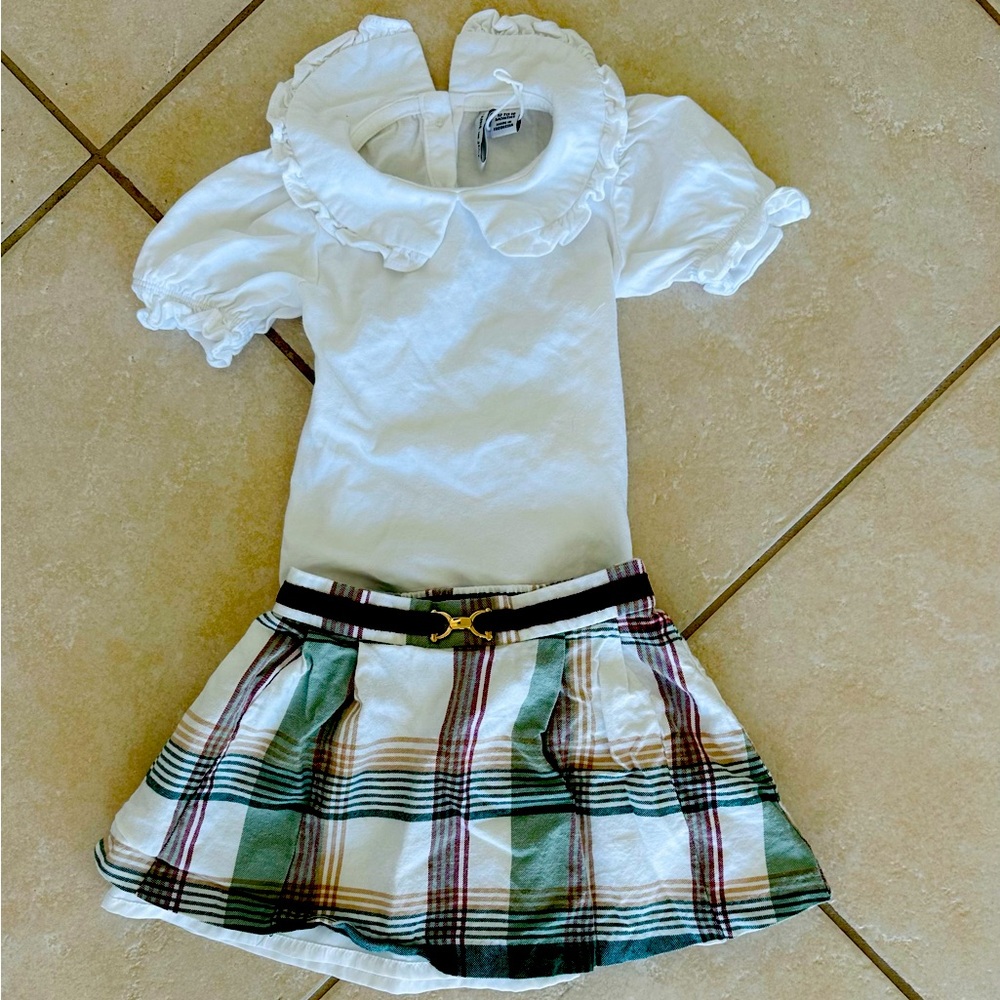 Janie & Jack Skirt and shirt set